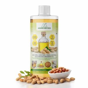Cold Pressed Groundnut Oil | Pure & Unrefined Sing Tel | Kacchi Ghani - Kolhu Mara Chekku - Ganuga | Naturally Cholesterol-Free