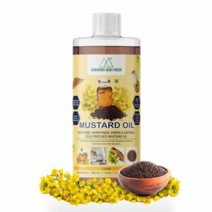100% Pure Kachi Ghani Mustard Oil | Cold Pressed, Unrefined & Natural | For Cooking, Heart Health & Massage